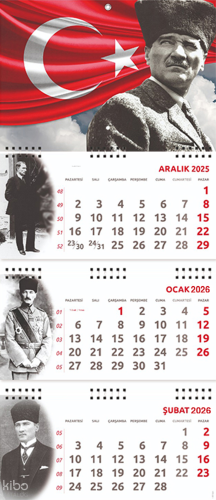 2026 Atatürk Gemici Duvar Takvimi - Ayyıldız