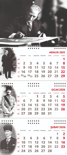 2026 Atatürk Gemici Duvar Takvimi - İmza
