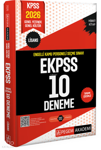 2026 E-KPSS Engelli Kamu Personeli Seçme Sınavı Tamamı Çözümlü 10 Dene