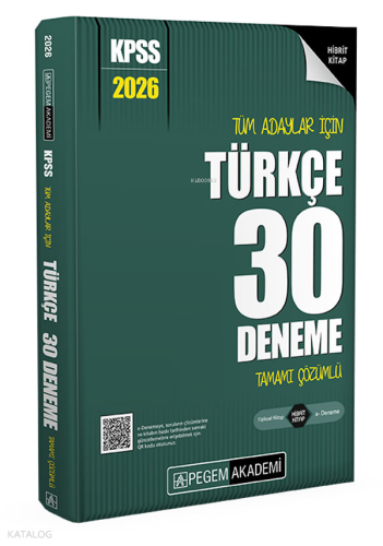 2026 KPSS Tüm Adaylar İçin Türkçe 30 Deneme Tamamı Çözümlü