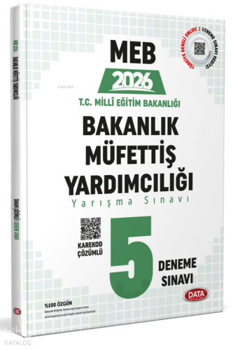 2026 MEB Bakanlık Müfettiş Yardımcılığı 5 Deneme Sınavı - Karekod Çözümlü