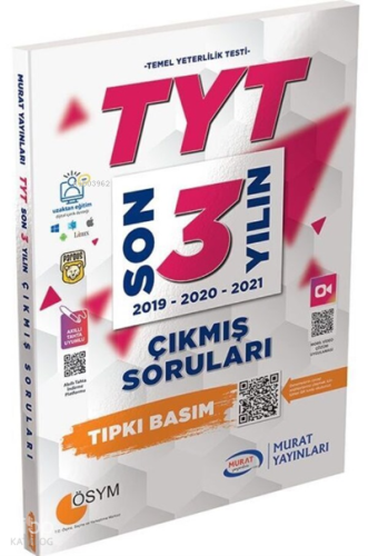 2577 - TYT Son 3 Yılın Çıkmış Sınav Soruları (2019-21)