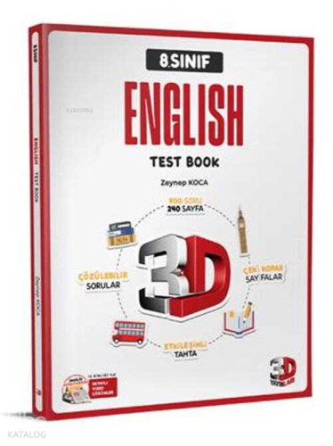 3D Yayınları 8. Sınıf İngilizce Soru Bankası