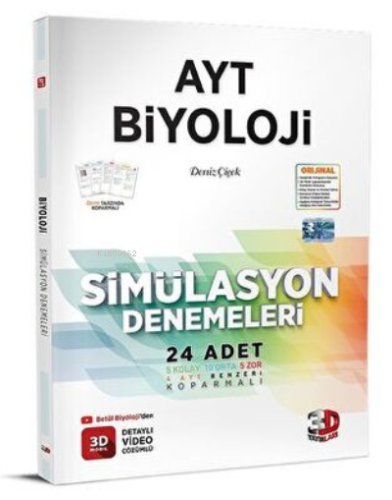 3D Yayınları AYT Biyoloji Simülasyon Denemeleri