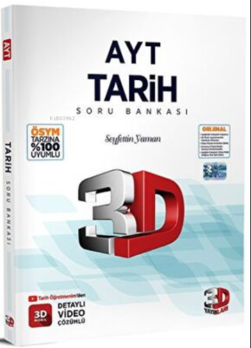 3D Yayınları AYT Tarih Soru Bankası