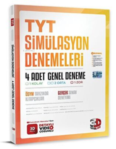 3D Yayınları TYT 4 lü Simülasyon Genel Deneme
