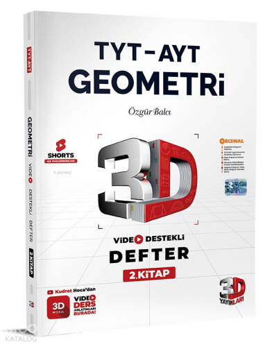 3D Yayınları Tyt-Ayt Vdd Geometri 2.Kitap