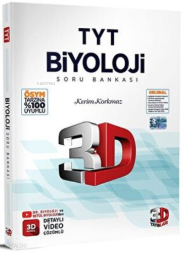 3D Yayınları TYT Biyoloji Soru Bankası