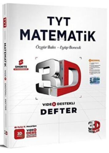 3D Yayınları TYT Matematik Video Destekli Defter