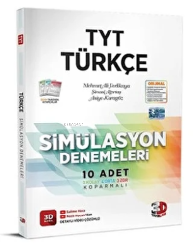 3D Yayınları TYT Türkçe Simülasyon 10 Deneme