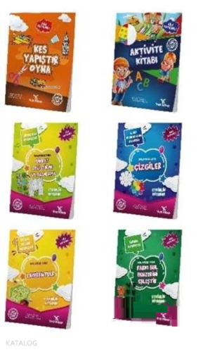 4-6 Yaş Okul Öncesi Evde Etkinlik Seti (6 Kitap)