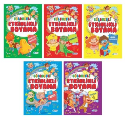 4-7 Yaş Eğitici Etkinlikli Boyama Seti - 5 Kitap Takım