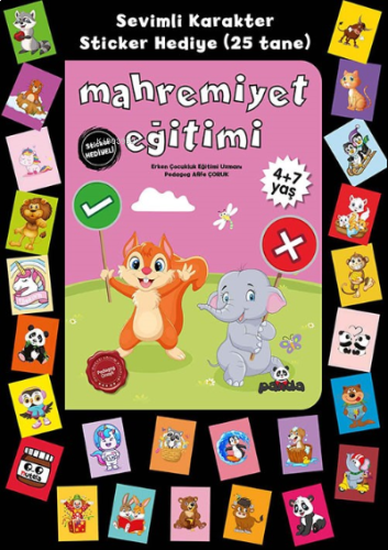 4+7 Yaş Mahremiyet Eğitimi Stickerli