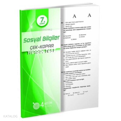 4 Adım - 7. Sınıf Sosyal Bilgiler Yaprak Test