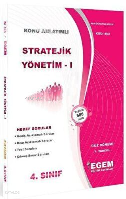 4. Sınıf 7. Yarıyıl Stratejik Yönetim 1 Konu Anlatımlı Soru Bankası