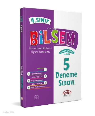 4. Sınıf Bilsem Tamamı Çözümlü 5 Fasikül Deneme Sınavı
