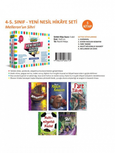 4.ve 5. Sınıf Yeni Nesil Hikaye Seti - Melleron'un Sihri