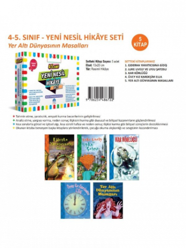 4.ve 5. Sınıf Yeni Nesil Hikaye Seti - Yeraltı Dünyasının Masalları