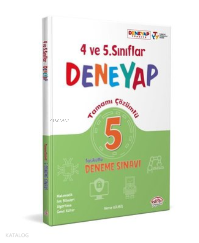 4. ve 5. Sınıflar Deneyap Tamamı Çözümlü 5 Fasiküllü Deneme Sınavı