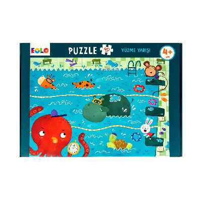 40 Parça Yer Puzzle – Yüzme Yarışı