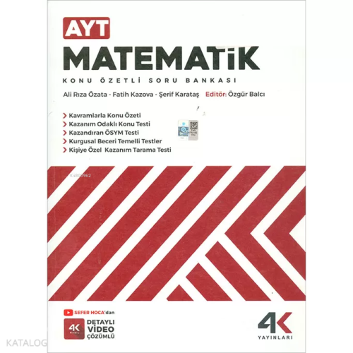 4K Ayt Matematik Konu Özetli Soru Bankası