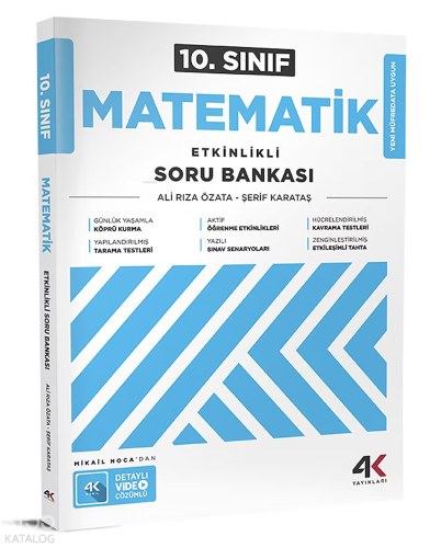 4K Yayınları 10. Sınıf Matematik Etkinlikli Soru Bankası