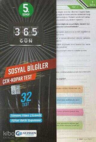 5.Sınıf 365 Gün Sosyal Bilgiler 32 Yaprak Test