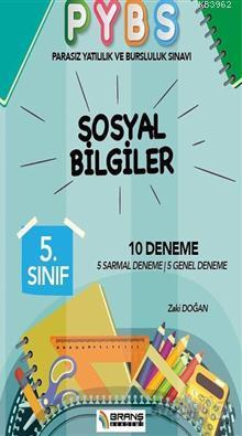 5. Sınıf Parasız Yatılılık ve Bursluluk Sınavı Sosyal Bilgiler 10 Deneme; 5 Sarmal Deneme, 5 Genel Deneme