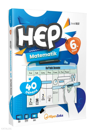 6. Sınıf HEP Matematik Haftalık Deneme Föyleri