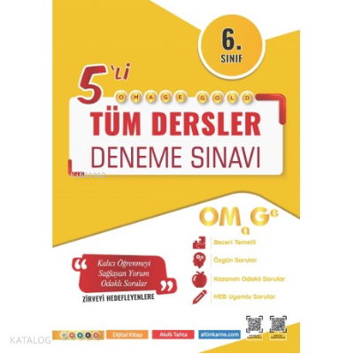 6. Sınıf Omage Gold Tüm Dersler Deneme Sınavı