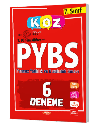 7. Sınıf 1. Dönem PYBS 6 Deneme