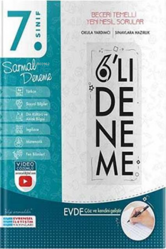 7. Sınıf 6 lı Sarmal Deneme Evrensel İletişim Yayınları