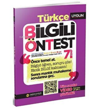 7.Sınıf Bilgili Ön Test Türkçe