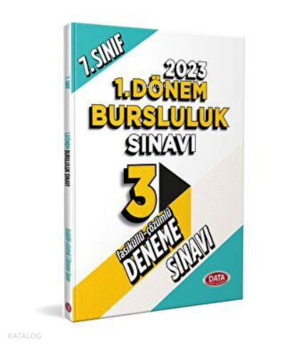 7. Sınıf Bursluluk Sınavı Tamamı Çözümlü 3 Fasikül Deneme Sınavı Data Yayınları