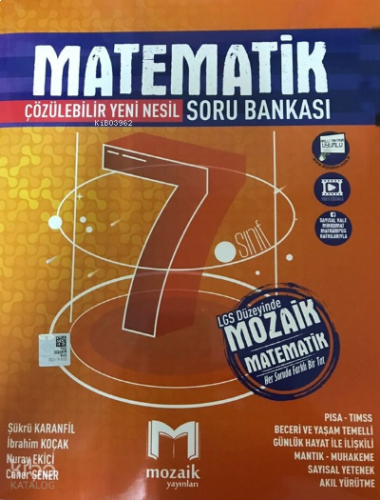 7.Sınıf Mozaik  S.B. Matematik - 2021