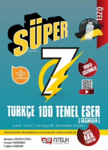7. Sınıf Süper Türkçe 100 Temel Eser