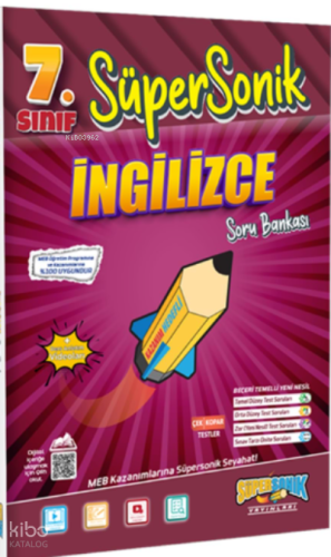 7. Sınıf Süpersonik İngilizce Soru Bankası