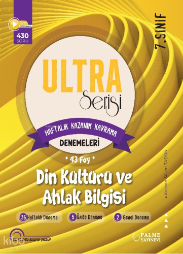 7.Sınıf Ultra Serisi Din Kültürü Ve Ahlak Bilgisi Denemeleri 43 Föy