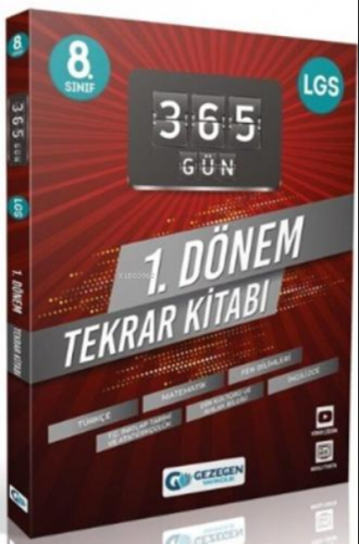 8.Sınıf	365 Gün 1.Dönem Tekrar Kitabı (Yeni)