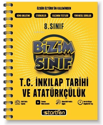 8. Sınıf Bizim Sınıf İnkılap Tarihi Defteri