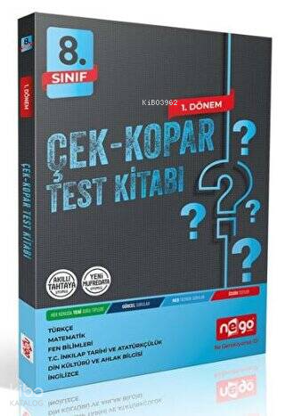 8.Sınıf Çek Kopar Test Kitabı 1. Dönem