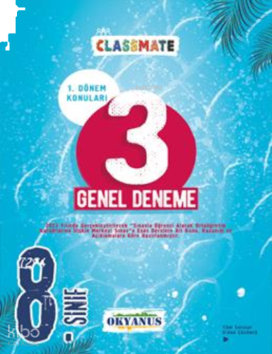 8. Sınıf Classmate 1. Dönem 3 Genel Deneme