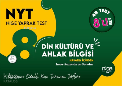 8.Sınıf Din Kültürü Ve Ahlak Bilgisi Nyt Nige Yaprak Test -48 Yaprak