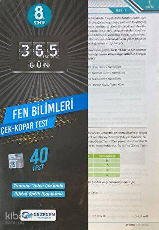 8.Sınıf Fen Bilimleri Çek Kopar Yaprak Test (Yeni)