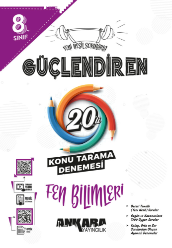 8.⁠ ⁠Sınıf Güçlendiren Fen Bilimleri 20'li Konu Tarama Denemesi