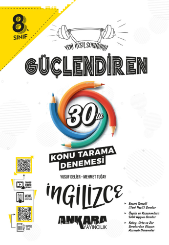 8.⁠ ⁠Sınıf Güçlendiren İngilizce 30'lu Konu Tarama Denemesi