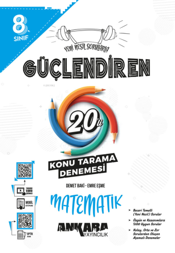 8.⁠ ⁠Sınıf Güçlendiren Matematik 20'li Konu Tarama Denemesi