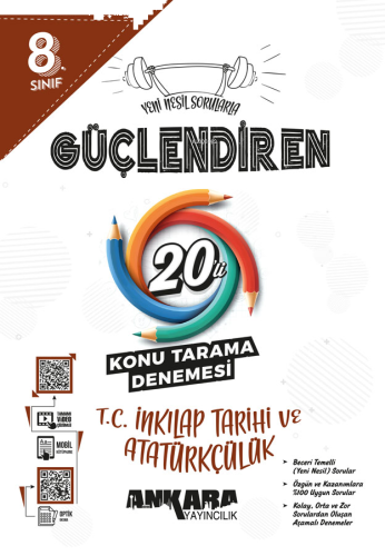 8.⁠ ⁠Sınıf Güçlendiren T.C. İnkılap Tarihi ve Atatürkçülük 20'li Konu 