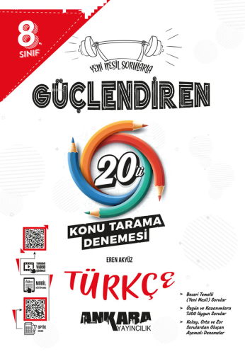8.⁠ ⁠Sınıf Güçlendiren Türkçe 20'li Konu Tarama Denemesi