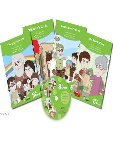 8. Sınıf İngilizce Hikaye Seti (4 Kitap + 1 CD)